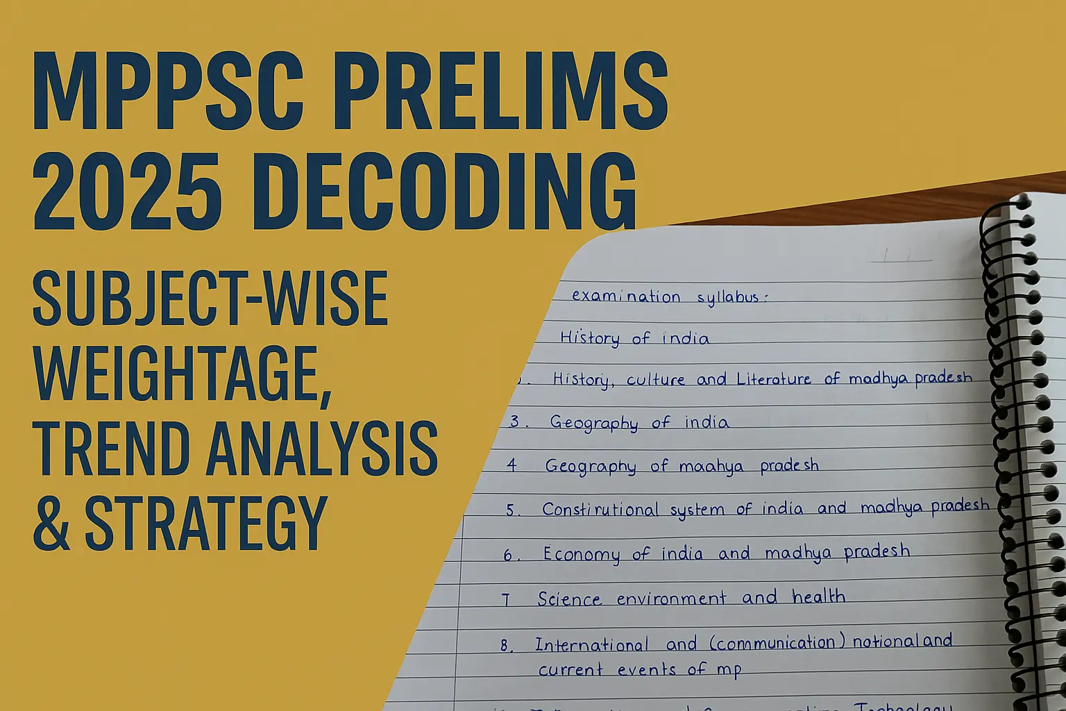 MPPSC Prelims 2025 Decoding